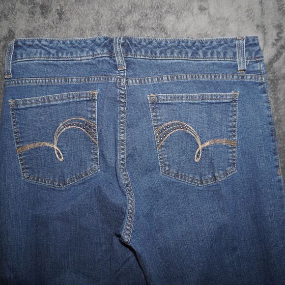 Lee Slender Secret Women's Jeans Size 14 Medium Boot Flare - Picture 4 of 6